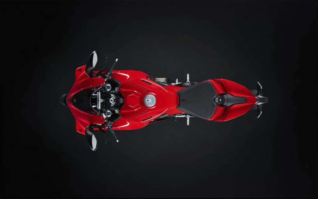 Vue de haut Ducati Panigale V4 2025