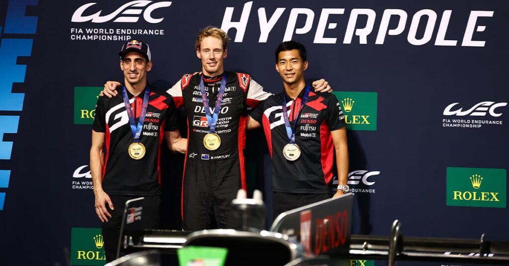 Sébastien Buemi, Brendon Hartley et Ryo Hirakawa