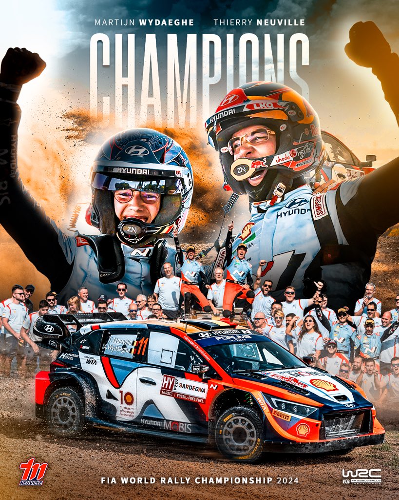 Hyundai / Thierry Neuville, Champion du monde des Rallyes 2024