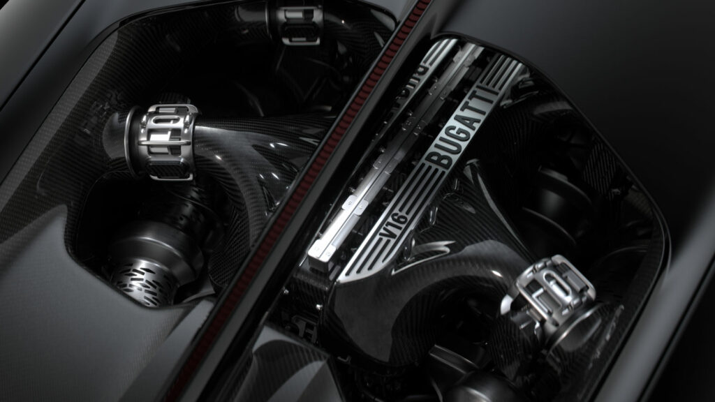 moteur v16 atmosphérique de la bugatti tourbillon